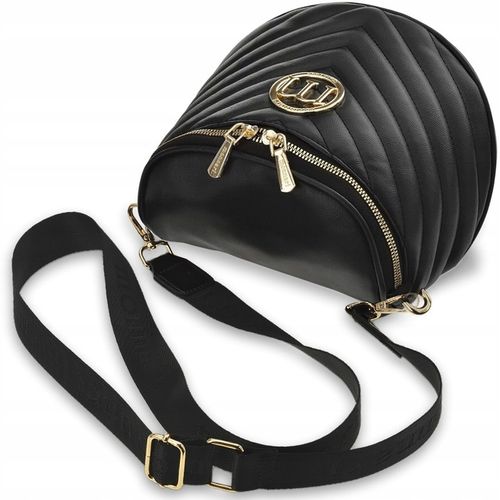 DUŻA NERKA Damska Torebka LISTONOSZKA Elegancka Klasyczna Czarna na Arena.pl