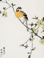 Plakat 60x80cm Japanese Meadow, Kashu Japoński Vintage do Salonu