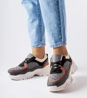 Szare sneakersy z kolorowymi wstawkami Esquibel 38