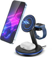 Tomanto Stacja Ładująca 3W1 MagSafe Qi 18W Do iPhone Apple Watch AirPods