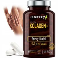 KOLAGEN NATURALNY NA STAWY KOŚCI ZĘBY SKÓRĘ NACZYNKA + WITAMINA C 90 KAPS