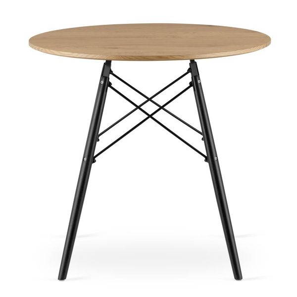 Stół TODI Okrągły 80cm - dąb zdjęcie 3