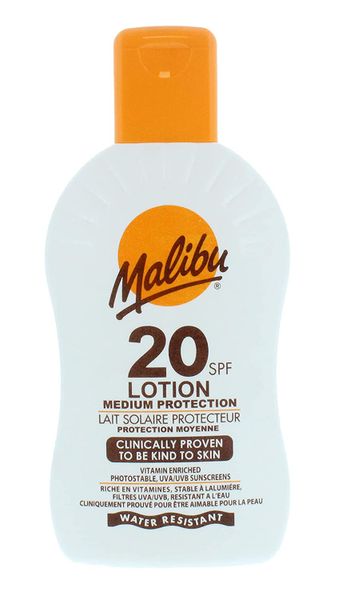 Malibu Protective Lotion SPF20 200ml + Żel Po Opalaniu 100ml zdjęcie 2