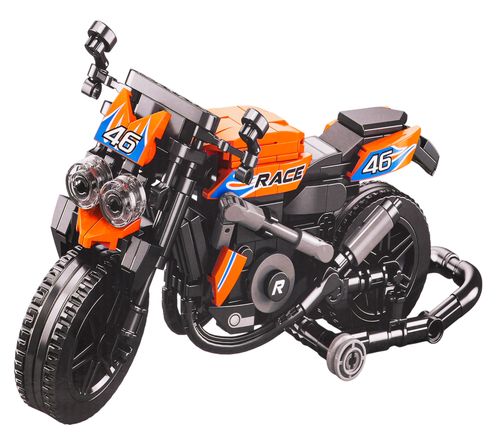 Zestaw Klocków Motocykl Pomarańczowy 403El. na Arena.pl