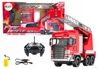 Wóz Strażacki z Wysięgnikiem Zdalnie Sterowany RC Spray Światła