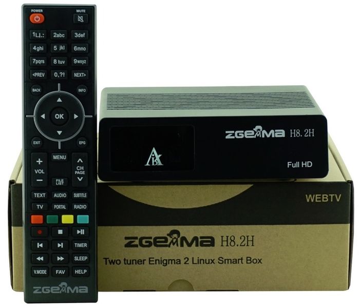 ZGEMMA H8.2H DEKODER SAT DVB-T2 HEVC ENIGMA2 Oscam Cccam + Adapter zdjęcie 2