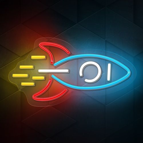 Neon PLEXI LED RAKIETA multikolor NNE18 Neolia na Arena.pl