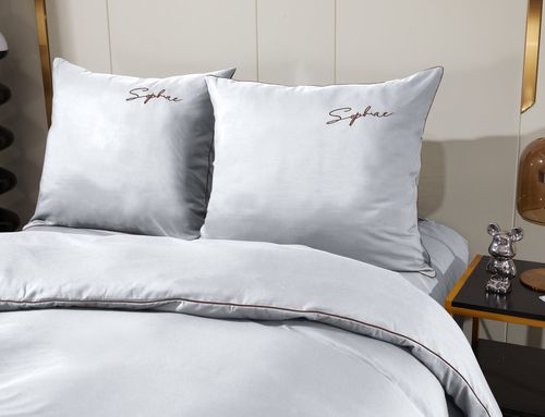 Pościel Z Haftem 160X200 Soft Jasnoszara 2602 na Arena.pl