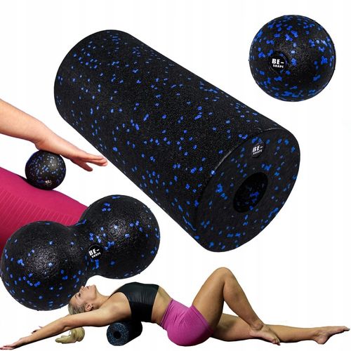 ZESTAW ROLLERÓW DO MASAŻU 4W1 ROLLER+MINI WAŁEK+DUOBALL+PIŁKA PREZENT na Arena.pl