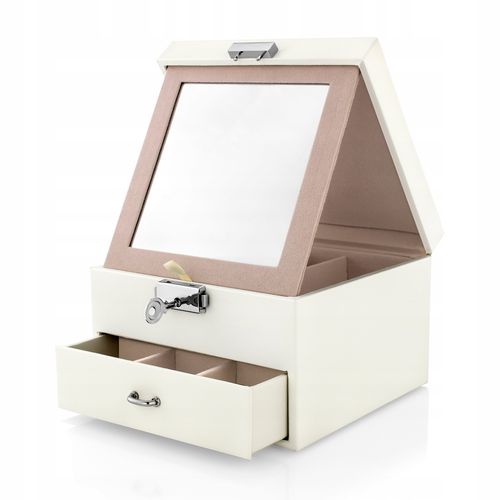 SZKATUŁKA KUFEREK na biżuterię LUSTRO WALENTYNKI na Arena.pl