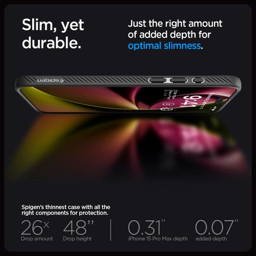 SPIGEN LIQUID AIR IPHONE 15 PRO MAX MATTE BLACK na Arena.pl