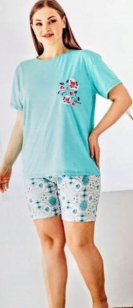 Piżama z Bawełny Komplet Koszulka Spodenki r. L zdjęcie 2