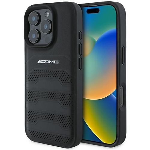 AMG AMHCP16XGSEBK iPhone 16 Pro Max 6.9" czarny/black hardcase Leather na Arena.pl