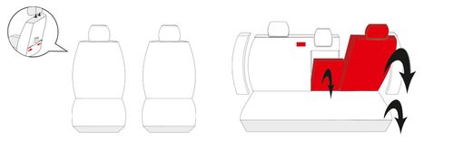VW Jetta V 2005-2010 Pokrowce fotele szyte na miarę na Arena.pl