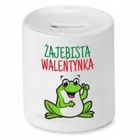 Skarbonka Prezent Walentynki Żajebista Walentynka Z Nadrukiem Ze Zdjęciem