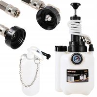 ZESTAW DO ODPOWIETRZANIA WYMIANY PŁYNU HAMULCOWEGO 2 ADAPTERY PROSTY