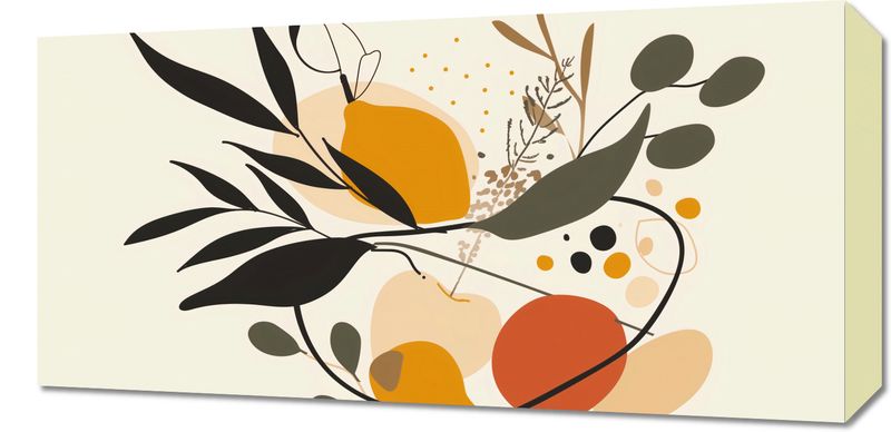 Obraz 60x30cm Botaniczny Wir zdjęcie 1