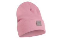 MIS GATOS czapka dla dziewczynki prążkowana pudrowy róż 2w1 46-48
