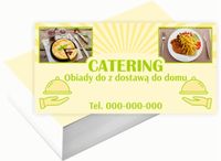 Wizytówki firmowe 200 szt RÓŻNE WZORY do wyboru CATERING OBIADY Z DOSTAWĄ