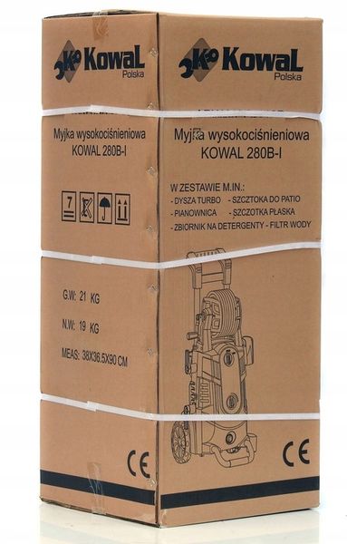 MYJKA CIŚNIENIOWA KOWAL 280B-I samossąca metal pompa BOGATY ZESTAW +TURBO zdjęcie 8