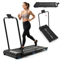 Bieżnia domowa HyperMotion Walkpad składana 2 w 1 do 10 km/h czarna