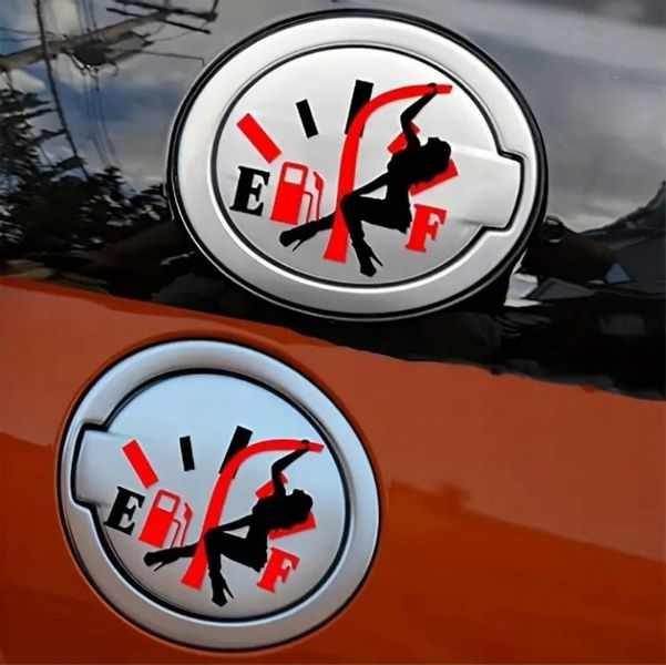 Naklejka Kobitka na Wlew Paliwa Niski Poziom Wachy No Empty Laska zdjęcie 5