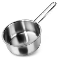 Rondel Rondelek Mały Garnek z Długim Uchwytem Stalowy Nierdzewny 16cm 1,25L