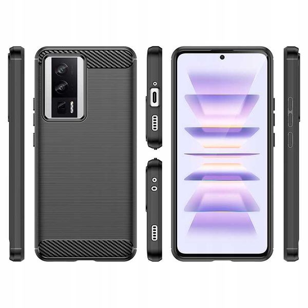 Spacecase Carbon Poco F5 Pro Black zdjęcie 5