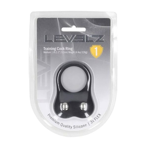 Silicone Training Cockring - M - Black zdjęcie 2
