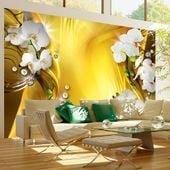 Fototapeta - Orchidea w złocie 100x70