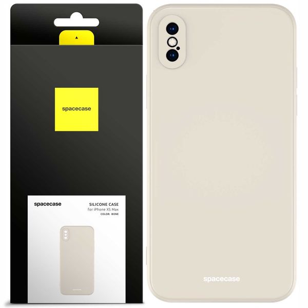 Spacecase Silicone Case iPhone XS Max bone zdjęcie 1