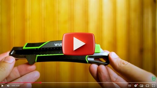 NÓŻ DO TAPET 18MM WYSUWANY TAPECIAK METALOWY ŁAMANE OSTRZE TAPICERSKI na Arena.pl