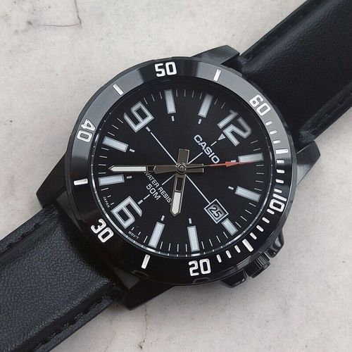 ZEGAREK MĘSKI CASIO MTP-VD01BL-1B (zd169d) + BOX na Arena.pl
