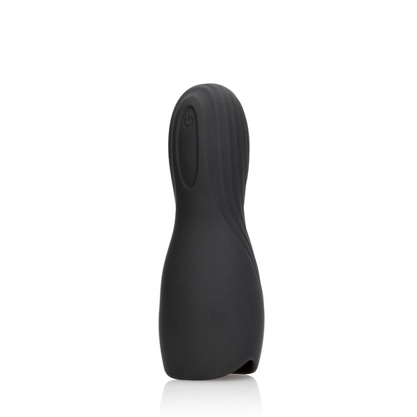 Vibrating Masturbator Sleeve - Licorice Black zdjęcie 1