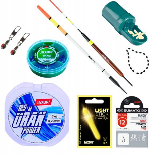 Zestaw spławikowy BOLONKA wędka kołowrotek akcesoria na spławik JAXON na Arena.pl