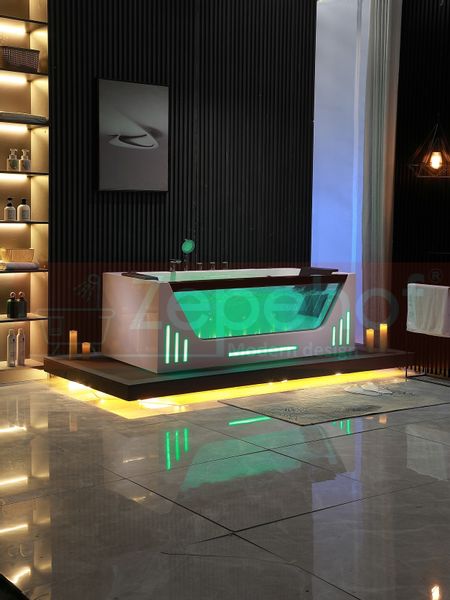 Wanna z hydromasażem EBX-7066 white prostokątna 170cmx78cmx61cm Wodosp zdjęcie 52