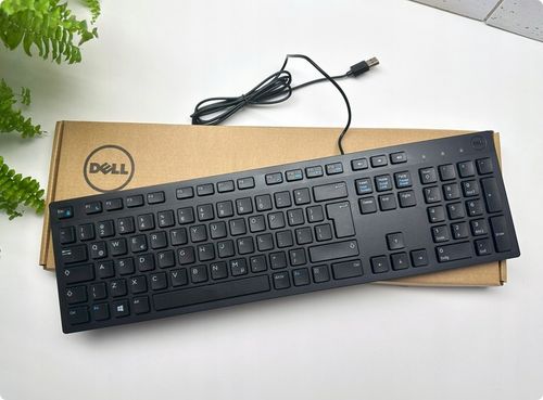 DELL PRO series| Cicha biurowa klawiatura USB 1,8m | CZARNA SLIM REGULOWANA na Arena.pl