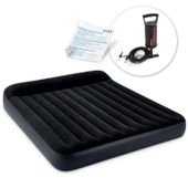 Materac dmuchany 203x183x25 cm z pompką tłokową INTEX 64144