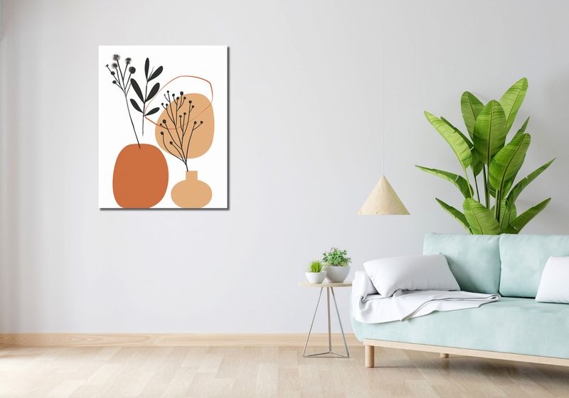 Obraz 70x90cm Botaniczny Pastel zdjęcie 2