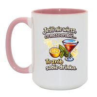 Duży Biało-Różowy 450 ml