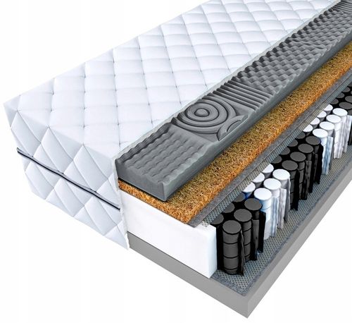 Materac pocket PROFIL 90x200 MASUJĄCY KOKOS H3/H4 - ULGA NA KRĘGOSŁUP! na Arena.pl