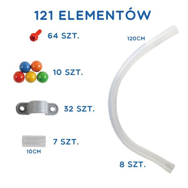 MASTERKIDZ System Rur Do Tablicy STEM 121 elementów zdjęcie 9