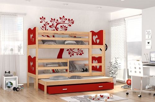 Łóżko MAX 3 sosna Kolor - Błękit na Arena.pl