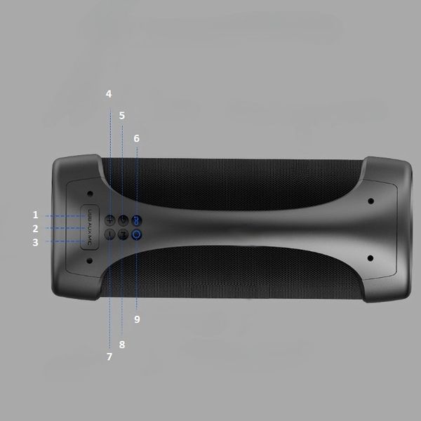 WODOSZCZELNY GŁOŚNIK BLUETOOTH LED AKAI ABTS-55 zdjęcie 10