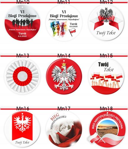 MEDAL PLEXI z TWOIM tekstem nadrukiem UV PATRIOTYCZNY kocham polskę na Arena.pl