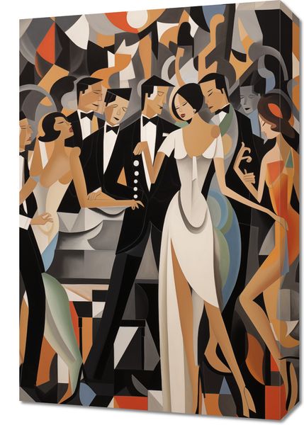 Obraz 40x60cm Bal w Art Deco zdjęcie 1