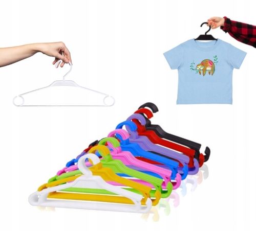 WIESZAKI DZIECIĘCE KOLOROWE NA UBRANIA ODZIEŻ UBRANIOWE DLA DZIECI 50 na Arena.pl