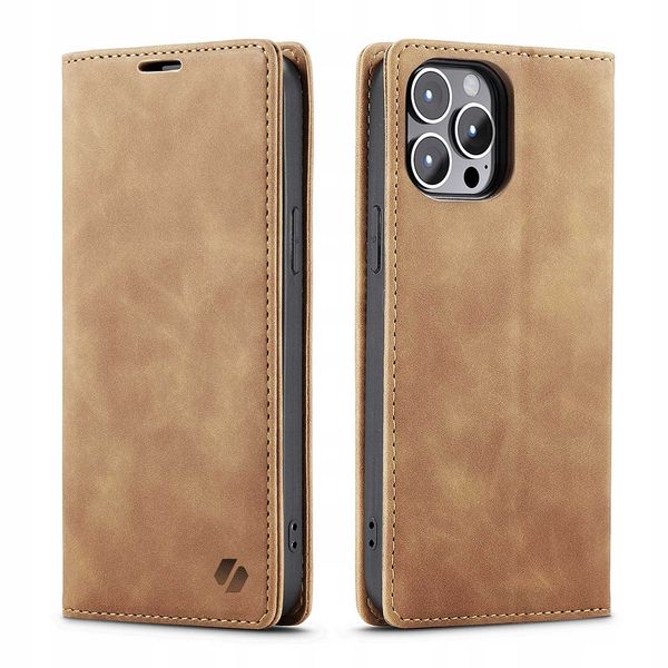 Spacecase Wallet Iphone 14 Pro Light Brown zdjęcie 3