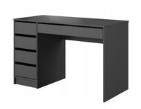 Biurko prostokątny Husky Meble 120 x 55 x 75 cm antracyt