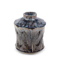 Wazon ceramiczny dekoracyjny ALDA 17X17X20 granatowy + beżowy